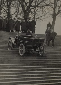 New donations 2018 photo of a Lanchester car that appeared in one of the first UK motoring promotional films 1903)
